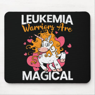 Leukämie-Krieger sind magische Unicorn Leukämie Aw Mousepad