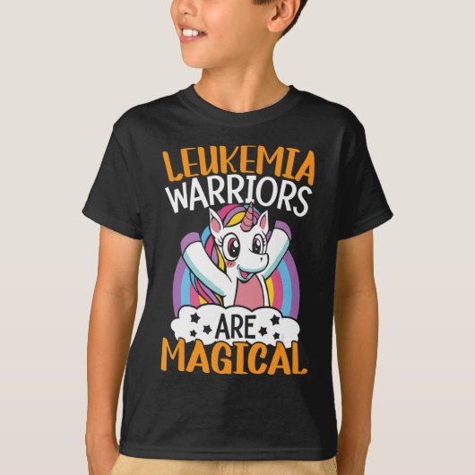 Leukämie-Krieger sind magische Unicorn Leukämie Aw T-Shirt (Vorderseite)