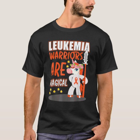 Leukämie Krieger sind magische Unicorn Leukämie T-Shirt (Vorderseite)