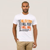 Leukämie-Krieger T-Shirt (Vorne ganz)