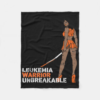 Leukämie-Krieger Unzerbrechliches Blutkrebs-Bewuss Fleecedecke