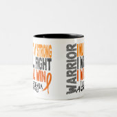 Leukämie-Krieger Zweifarbige Tasse (Mittel)