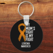 Leukämie Meine Mama kämpft gegen Leukämie Schlüsselanhänger (Vorderseite)