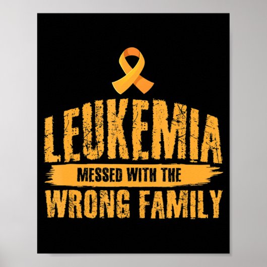 Leukämie mit falscher Familienunterstützung Poster (Vorne)