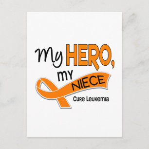 Leukämie MY HERO MY NIECE 42 Postkarte