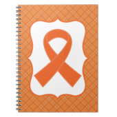Leukämie-oder Sklerose-Orangen-Band Notizblock (Vorderseite)