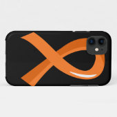 Leukämie-orange Band 3 Case-Mate iPhone Hülle (Rückseite (Horizontal))