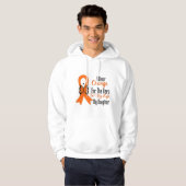 Leukämie-orange Band-Held meine Tochter Hoodie (Vorne ganz)