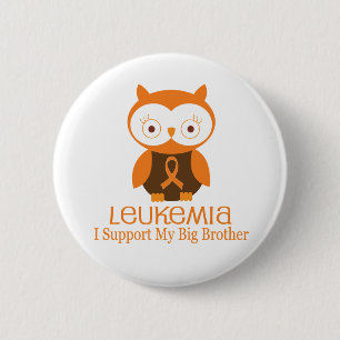 Leukämie-orange Band-Knopf-großer Bruder Button