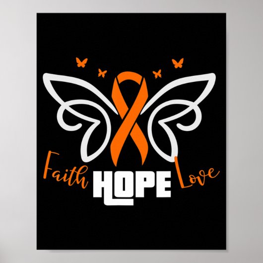 Leukämie Outfit Geschenk für einen Leukämie Krebsp Poster (Vorne)