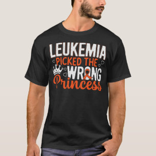 Leukämie Prinzessin Orange Band Awareness Überlebe T-Shirt