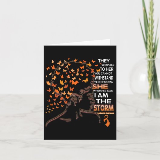 Leukämie Schwarze Frauen Bewusstsein Karte (Vorderseite)