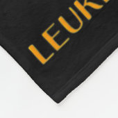 Leukämie Sensibilisierungskampagne Ihr Kampf ist u Fleecedecke (Ecke)