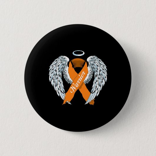 Leukämie Sensibilisierungskampagne Orange Ribbon u Button (Vorderseite)