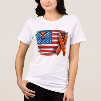 Leukämie Shirt der Krebsflagge, Shirt des Unabhäng