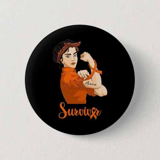 Leukämie Survivor Button (Vorderseite)