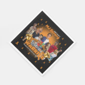 Leukämie Survivor Celebration Teller Bell Ringing Serviette (Ecke)