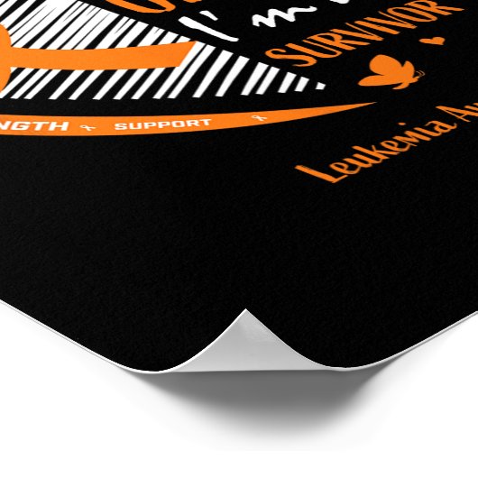 Leukämie Survivor gibt Frauen Männer Kinder Mama S Poster (Ecke)