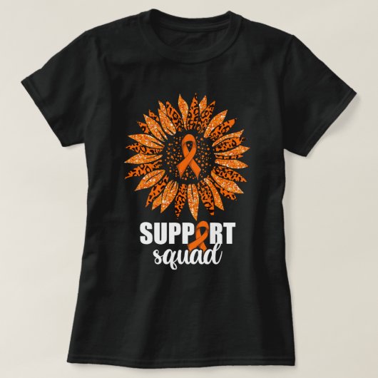 Leukämie Survivor Support Squad Shirt Leukämie Awa (Design vorne)