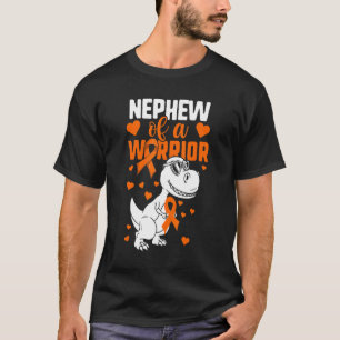 Leukämie Tante Onkel Boys Nephew eines Kriegers Di T-Shirt