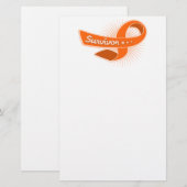 Leukämie-Überlebend-Band Briefpapier (Vorne/Hinten)