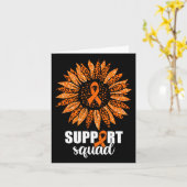 Leukämie-unterstützendes Squad-Shirt Karte (Gelbe Blume)
