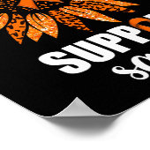 Leukämie-unterstützendes Squad-Shirt Poster (Ecke)