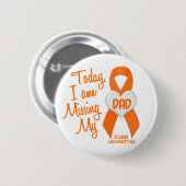 Leukämie vermisst mein Vater 1 Button (Vorne & Hinten)