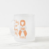 Leukämie vermisst mein Vater 1 Mattglastasse (Vorderseite Links)