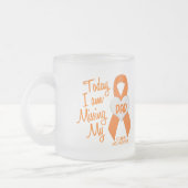 Leukämie vermisst mein Vater 1 Mattglastasse (Links)