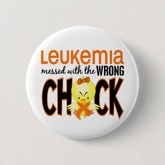 Leukämie verwirrt mit dem falschen Küken Button (Vorderseite)