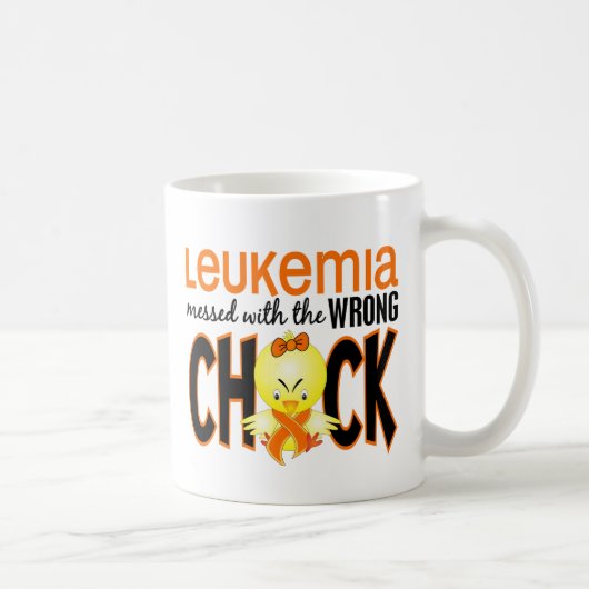 Leukämie verwirrt mit dem falschen Küken Kaffeetasse (Rechts)