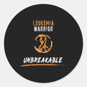 Leukämie Warries Shirt Leukämie Bewusstsein Runder Aufkleber