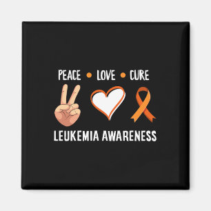 Leukämie Warrior Peace Liebe Heilung Leukämie Kreb Magnet