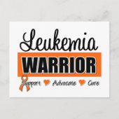 Leukämie Warrior Postkarte (Vorderseite)