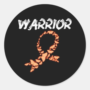 Leukämie Warrior Runder Aufkleber