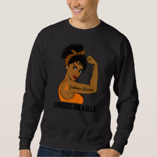 Leukämie Warrior starke schwarze Frauen unzerbrech Sweatshirt