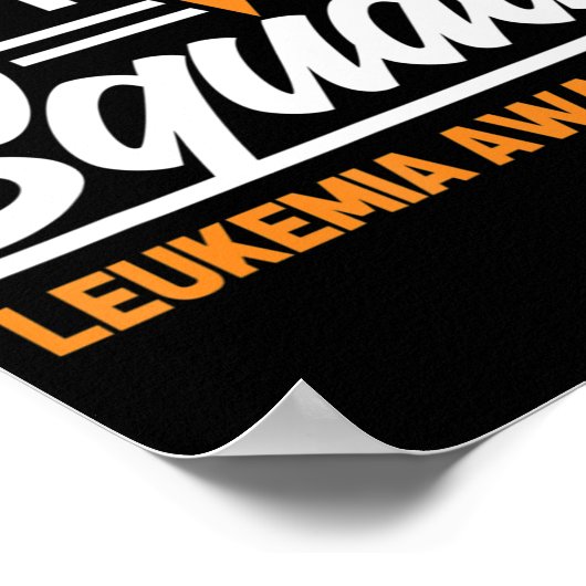 Leukämie Warrior Support Squad Leukämie Poster (Ecke)