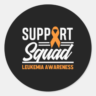 Leukämie Warrior Support Squad Leukämie Runder Aufkleber