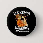 Leukämie Warrior unzerbrechliche Unterstützung Leu Button (Vorderseite)