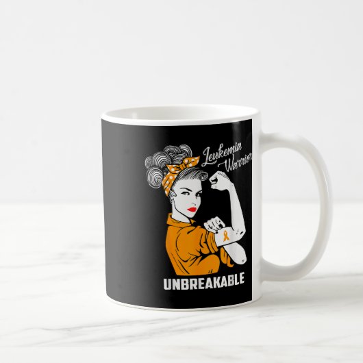 Leukämie Warrior Unzerbrechliches Geschenk Kaffeetasse (Rechts)