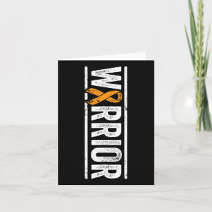 Leukämie Warrior - Vertikale Orangenkrebserkrankun Karte