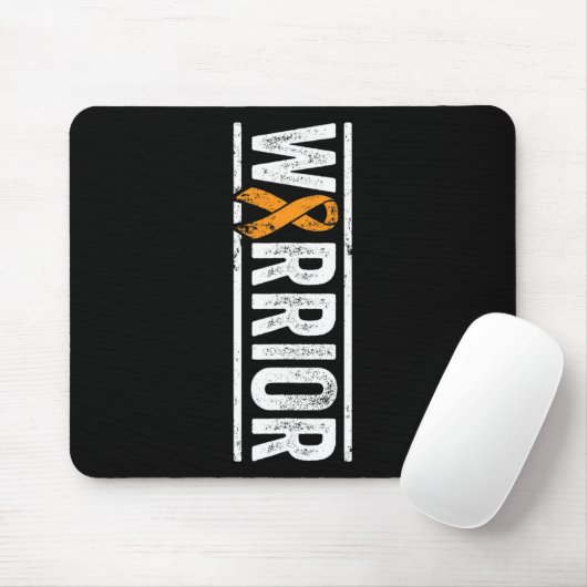 Leukämie Warrior - Vertikale Orangenkrebserkrankun Mousepad (Mit Mouse)