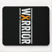Leukämie Warrior - Vertikale Orangenkrebserkrankun Mousepad (Vorne)