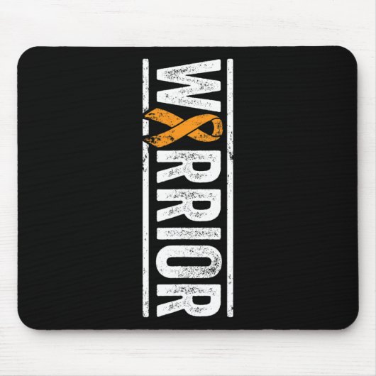 Leukämie Warrior - Vertikale Orangenkrebserkrankun Mousepad (Vorne)