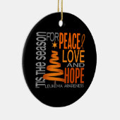 Leukämie Weihnachten 1 Ornamente (Rechts)