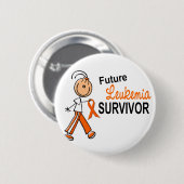 Leukämie-zukünftiger Überlebender SFT Button (Vorne & Hinten)