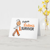 Leukämie-zukünftiger Überlebender SFT Karte (Gelbe Blume)