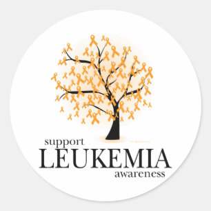 Leukämieschaum Runder Aufkleber