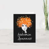 Leukemia Awareness Butterfells Geschenk Karte (Vorderseite)